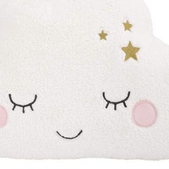 Little Love by NoJo Cloud Shaped Pillow, White