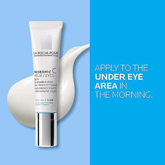 La Roche-Posay Eye Cream, Redermic C Anti Aging Eye Cream with Pure Vitamin C & Hyaluronic Acid, Firming & Brightening, Suitable for Sensitie Skin, 15ml