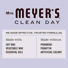 MRS. MEYER'S CLEAN DAY Soy Tin Candle, 12 Hour Burn Time, Made with Soy Wax and Essential Oils, Lavender, 2.9 Oz