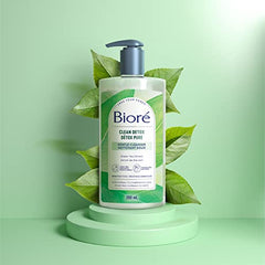 Bioré Clean Detox Gentle Cleanser, for Normal to Combination Skin, 200mL, Clear