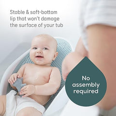 Angelcare Baby Bath Support, Aqua, for Babies Less Than 6 Months of Age (Pack of 1)