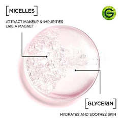 Garnier Micellar Cleansing Water, All-in-One Makeup Remover, Cleanses and Soothes Skin, Ideal for Face, Eyes & Lips, No Rinsing, For Dry & Sensitive Skin, 400ml