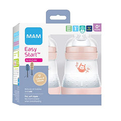 MAM 5 oz. Easy Start Original Matte Colors of Nature, 0+ Months, Girl, 2 Pack