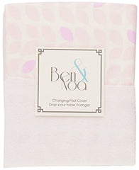 Ben & Noa Percale Change Pad with Terry Insert Sheet, Pink Petals