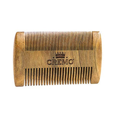 Cremo Dual-Sided 100% Sandalwood Beard Comb That Is Static Free And Won't Pull Or Snag Facial Hair