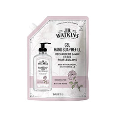 J.R. Watkins Rosewater Liquid Hand Soap Refill Pouch 1 L