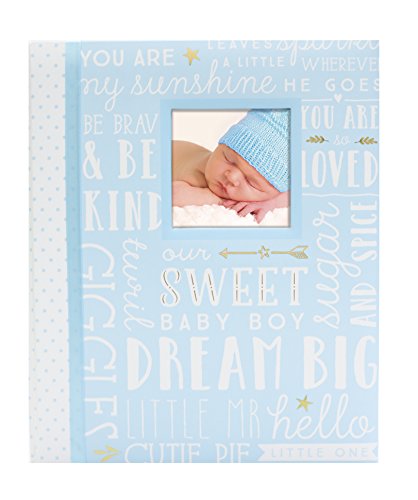 Lil' Peach Dream Big Wordplay Baby Memory Book, Blue (Model number: 92271)