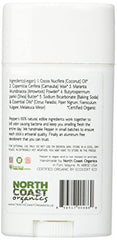 North Coast Organics 1006 Pepper organic deodorant (pink grapefruit/black pepper), 2.5 Ounce