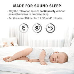 MyBaby Soundspa On‐the‐Go, Plays 4 Soothing Sounds, Adjustable Volume Control, Adjustable Clip for Strollers, Diaper Bags, Car Seats, Small and Lightweight, Auto Timer, MYB‐S115