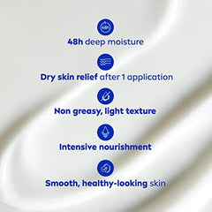 NIVEA Cocoa Butter 48H Deep Moisture Body Lotion for Dry Skin 625ml