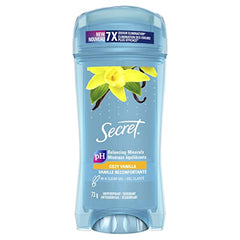 Secret Clear Gel Antiperspirant and Deodorant, Vanilla Scent, 73 grams