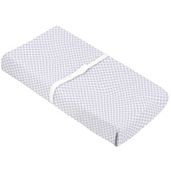 Kushies Baby Contour Change Pad Cover Ultra Soft 100% Cotton Flannel, Made in Canada, Lilac Lattice