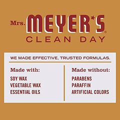 Mrs. Meyer's Soy Aromatherapy Candle, 35 Hour Burn Time, Made with Soy Wax and Essential Oils, Limited Edition Apple Cider, 7.2 oz - Pack of 2