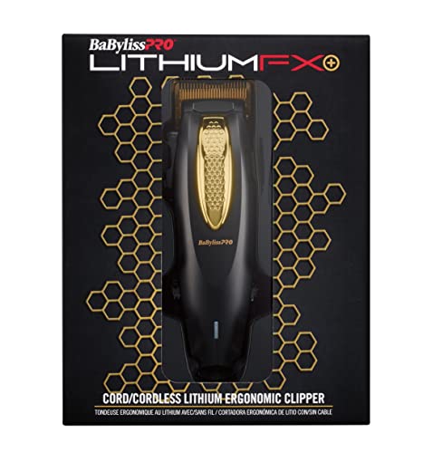 BaBylissPRO LithiumFX+ Cord/Cordless Lithium Ergonomic Clipper, 1 ct.