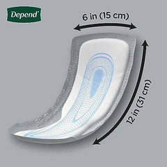 Depend Adult Incontinence Guards for Men, Maximum Absorbency Disposable Pads, 52 Count