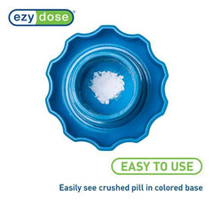 EZY DOSE Crush Pill, Vitamins, Tablets Crusher and Grinder, Storage Compartment, Blue, Small