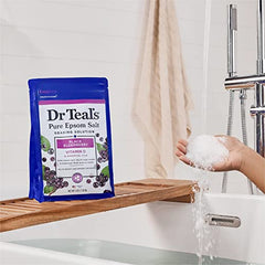 Dr Teal's Pure Epsom Salt Soaking Solution Black Elderberry with Vitamin D & Essential Oils