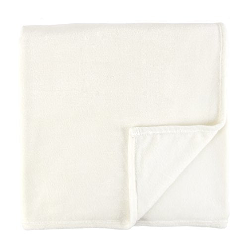 Sleeping Partners Luxe Solid Plush Blanket, Queen, Cream