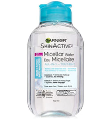 Garnier SkinActive Micellar Cleansing Water All-in-1 Cleanser & Waterproof Makeup Remover, 3.4 Fluid Ounce