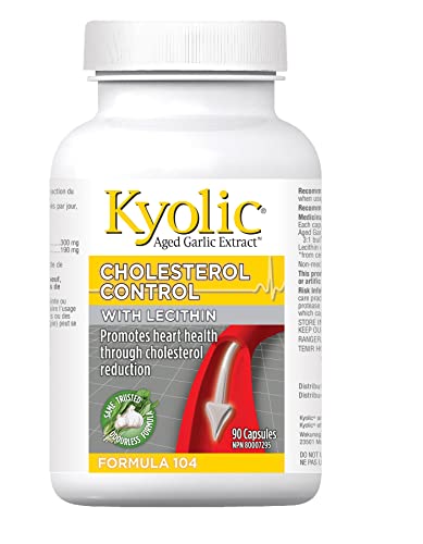 Kyolic - Formula 104 Choles Control with Lecithin 190mg, 90 capsules