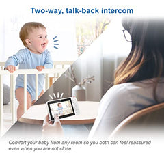 VTech VM924 Pan & Tilt Video Baby Monitor, 5" LCD Screen, Up to 17 Hrs Video Battery Life, Plug & Play, 1.33x Zoom, Night Vision, Up to 1000ft Range, Soothing Sounds, 2-Way Talk, Secured Transmission