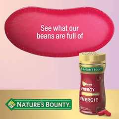 Nature's Bounty Energy VitaBeans Soft Chews with B-12 Plus which helps support in Energy Metabolism, Cherry, 80 Chewables