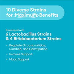 Physician's CHOICE Probiotics 60 Billion CFU - 10 Diverse Strains + Organic Prebiotic - Digestive & Gut Health - Supports Occasional Constipation, Diarrhea, Gas & Bloating - Probiotics For Women & Men