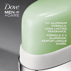 Dove Men+Care Ultimate 0% aluminum Refillable Deodorant Kit for long-lasting freshness Fresh Feel deodorant for men with 48h odour protection 32 g pack of 2