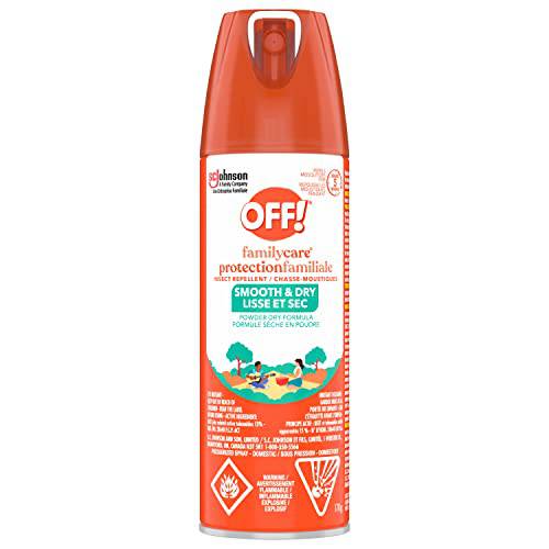 OFF! FamilyCare Insect and Mosquito Repellent with Power Dry Formula, Bug Spray for Camping, Bug Repellent Safe for Clothing, 170 g (Packaging May Vary)