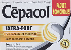 Cepacol® Extra Strength Sucrose Free Orange Value Pack, Sore Throat Lozenges, 36 ct