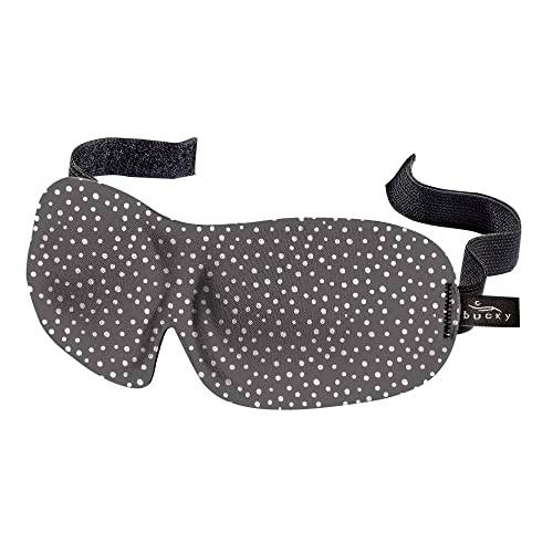 Bucky 40 Blinks No Pressure Printed Eye Mask for Travel & Sleep, Granite Dots, One Size