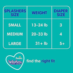 Pampers Splashers Swim Diapers Size S 20 Count