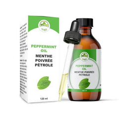 Yogti [Canadian Brand] Peppermint Essential Oil with Dropper, 120 milliliter