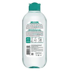 Garnier Micellar Cleansing Water, With Hyaluronic Acid and Aloe, Cleanses and Removes Makeup And Leaves Skin Replumped, Suitable for Sensitive Skin, 400ml