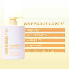 DESIGNME BOUNCE.ME Curl Conditioner with Argan Oil and Anti-frizz formula | Extra Nourishment and Protection | Provides Moisture Curl and Shine for Curly Hair, 1L