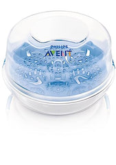 Philips AVENT Microwave Steam Sterilizer for Baby Bottles, Pacifiers, Cups and More, SCF281/05