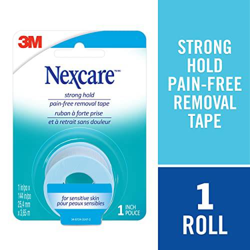 Nexcare™ Strong Hold, Pain Free, Gentle Removal Tape SST-1-CA, 1 in x 4 yd (25.4 mm x 3.7 m), 1/Pack