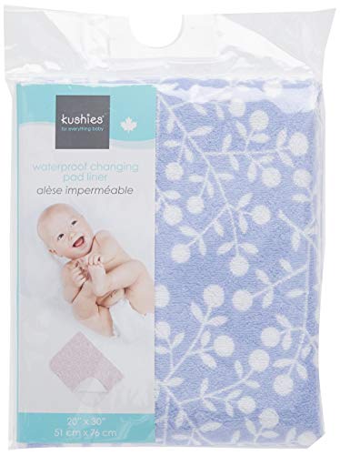 Kushies Deluxe Change Pad Terry, Lilac Berries