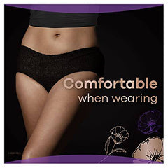 Always Discreet Boutique, Incontinence & Postpartum Underwear For Women, Maximum Protection, Large, 10 Count