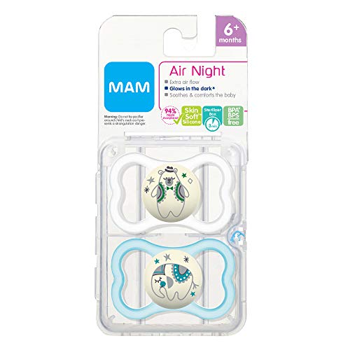 Air Night Pacifiers (2 pack), 6+ Months, Unisex