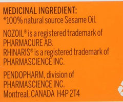 Rhinaris Nozoil Moisturizing & Lubricating Nasal Spray 10ml - Long Lasting Relief from Dryness, Congestion, Itchiness - Preservative-Free & Soothing Daily Nasal Care for Men & Women