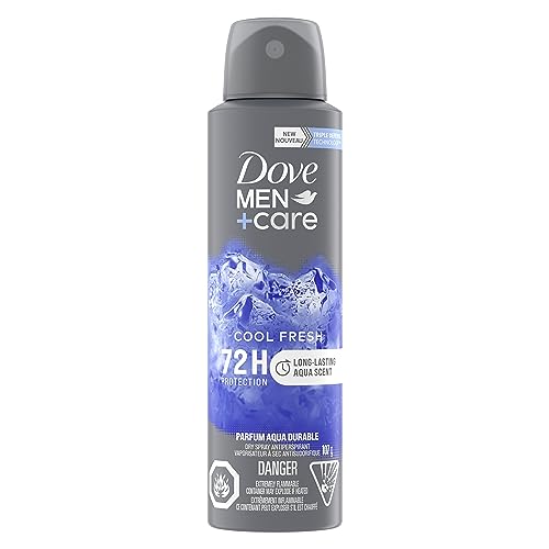 Dove Men+Care Cool Fresh 72H Dry Spray Antiperspirant Deodorant for Men with Vitamin E and Non-Irritant Formula 107 g