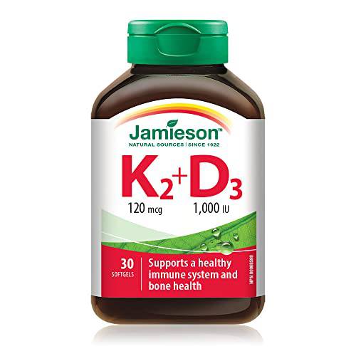 Vitamin K2 120 mcg and Vitamin D3 1,000 IU