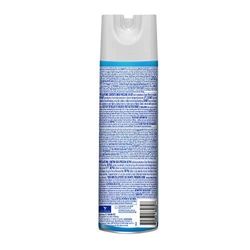 Lysol Disinfectant Spray, Crisp Linen, Disinfect and Eliminate Odours on Hard Surfaces & Fabrics - Zecoya