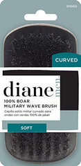 Diane Curved, Boar Military Brush D1002, Soft Bristles