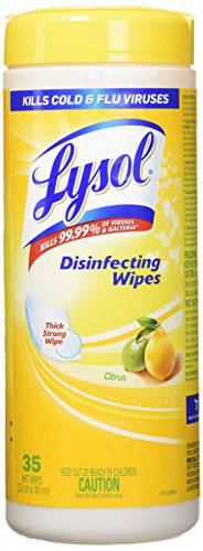 Lysol Disinfecting Surface Wipes, Citrus, 35 Wipes, Disinfectant, Cleaning, Sanitizing - Zecoya