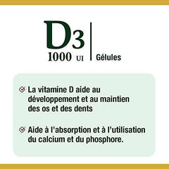 Nature's Bounty Vitamin D3 Pills and Supplement, Helps Support Immune Function, 1000iu, 500 Softgels