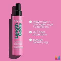 Matrix Extensions Perfector Length Goals, Multi-Benefit Heat Protectant & Styling Spray, Leave-In Hair Treatment, For Damaged Hair, Professional Leave In Spray, 200ml (Packaging may vary)