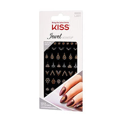 Kiss Nails Jewel accents - Treasure Love, 1 Count, 1.6 Ounce (Pack of 1)