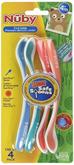 Nuby Heat Sensitive Soft Spoons, Multi-Color, 1-Pack